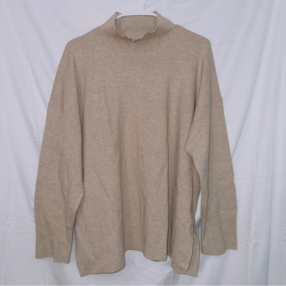 Banana Republic Milano Turtleneck Light Taupe Pullover Sweater size XL - Picture 1 of 8